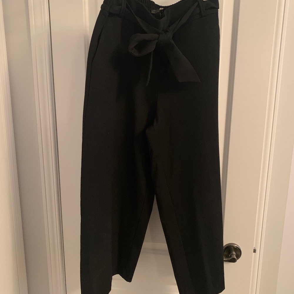 Zara Trafaluc tie knot canvas dress pants (casual)